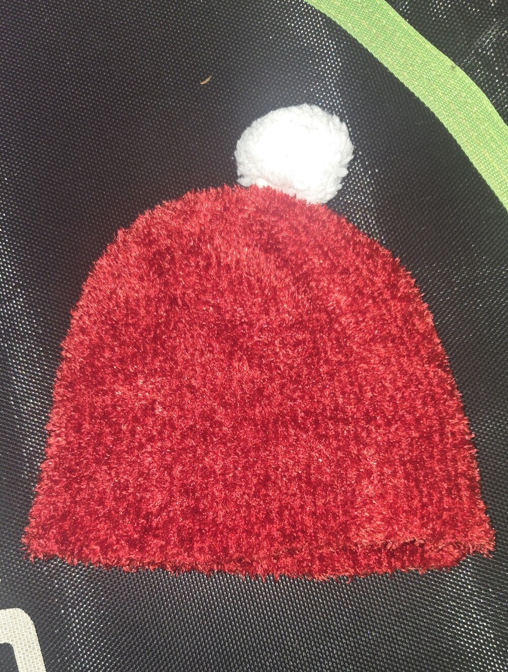 Red Pom Pom Beanie Hat